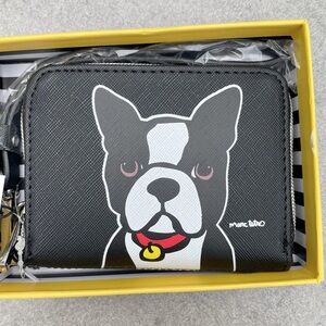 Marc Tetro Black Dog Print Wallet
